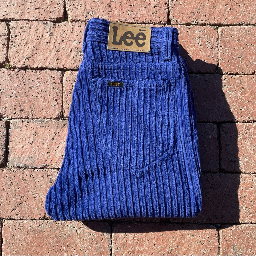 Vintage Deadstock blue corduroy high waist pants - Picture 6 of 11